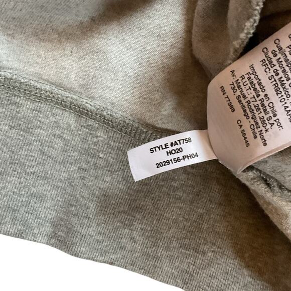 I. Crew Women’s Velour Pullover Hoodie. Gray. Size Large - Picture 8 of 8
